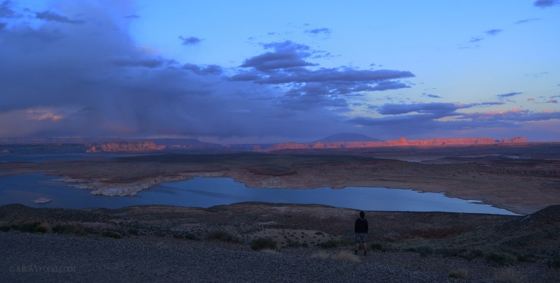 Lake Powell, Arizona at Sunset