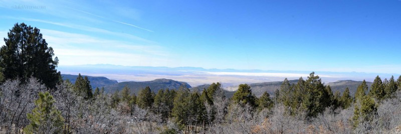 View over White Sands National Monument