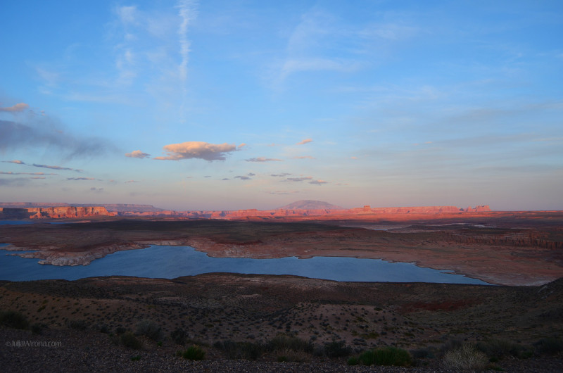 Sunset in Lake Powell
