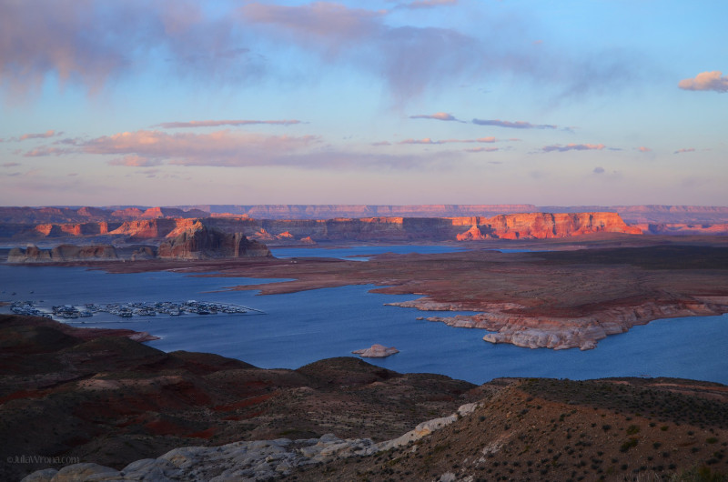 Sunset in Lake Powell