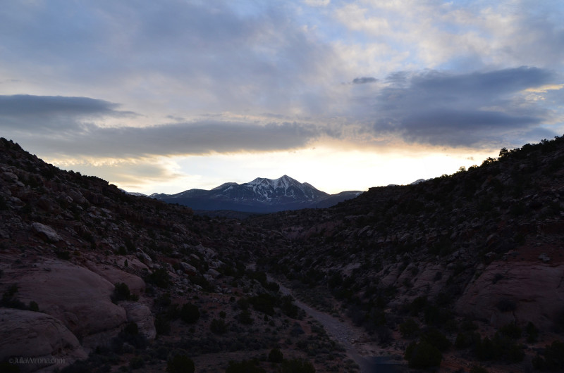 La Sal Mountains at sunrise