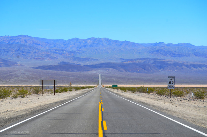 Road into Death Valley National Park