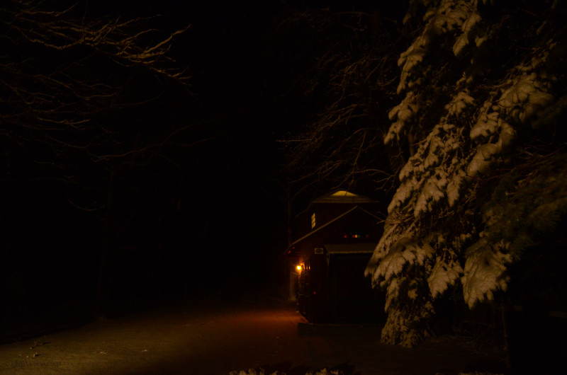 Winter Snow at Night