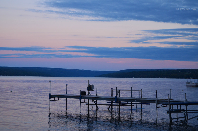 On Skaneateles Lake at Sunset